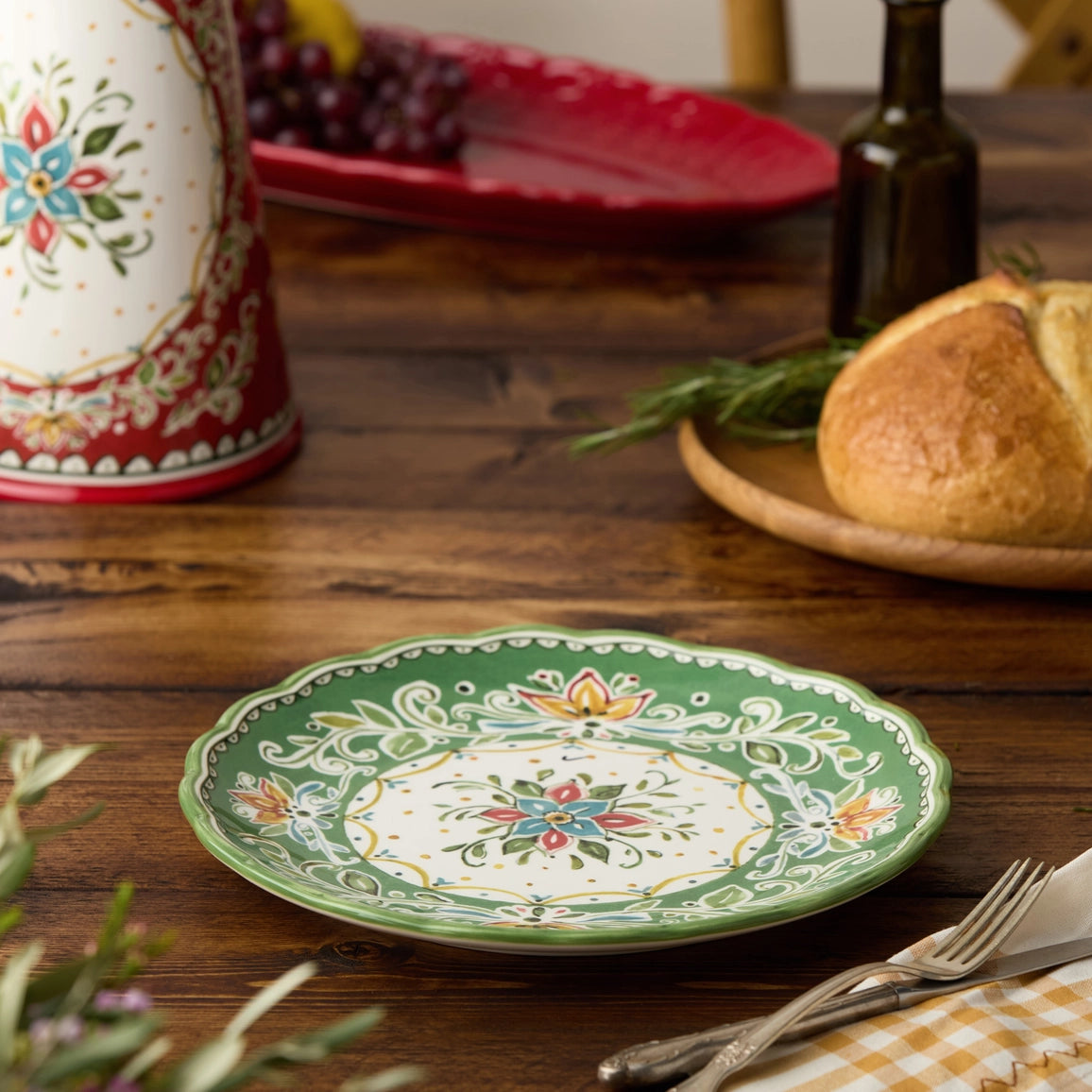 Provence Dinner Plate 11in 4 Asst set of 12
