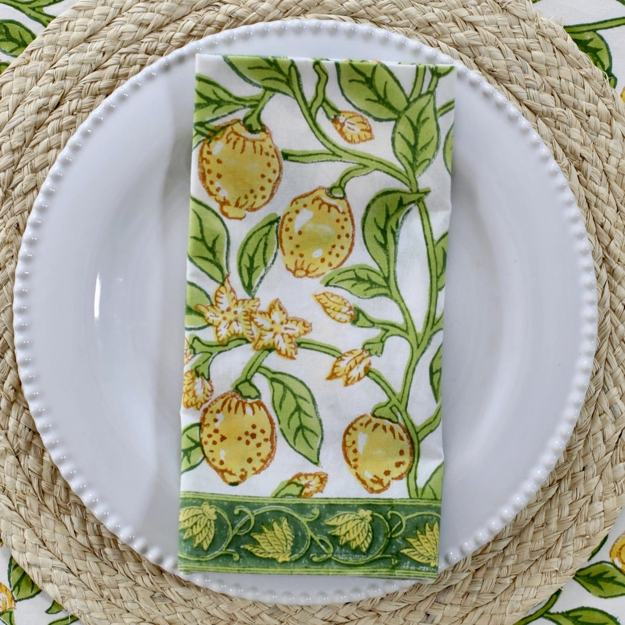 Lemons - Fabric Napkins Set of 4