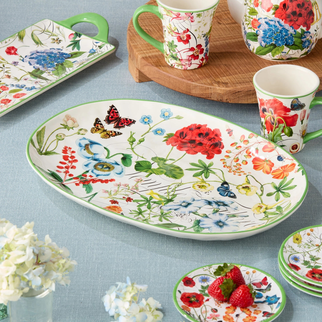 Greenhouse Oval Platter 16in X 12in