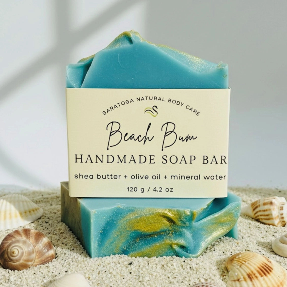 Beach Bum Handmade Soap Bar Vegan Cold Process Soap