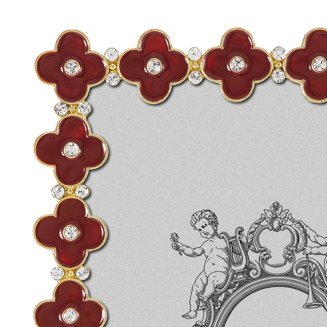 Gold Clover Enamel Clover 5" X 7" Frame by Olivia Riegel