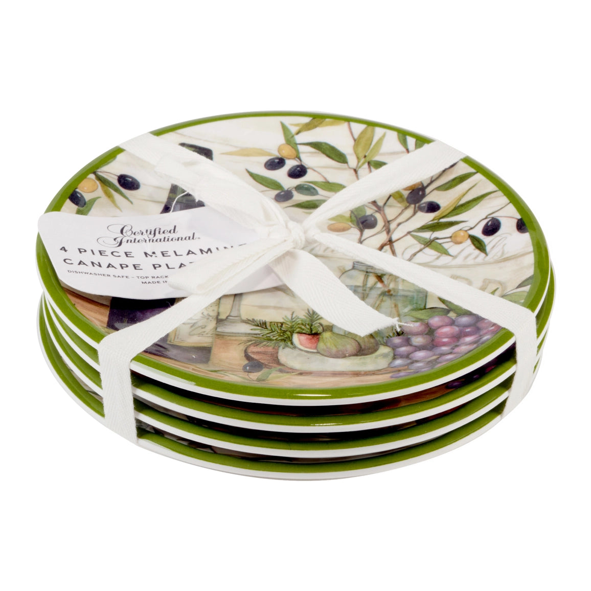 Meadow Brook Melaine Gift Set of 12 6in Canape Plates