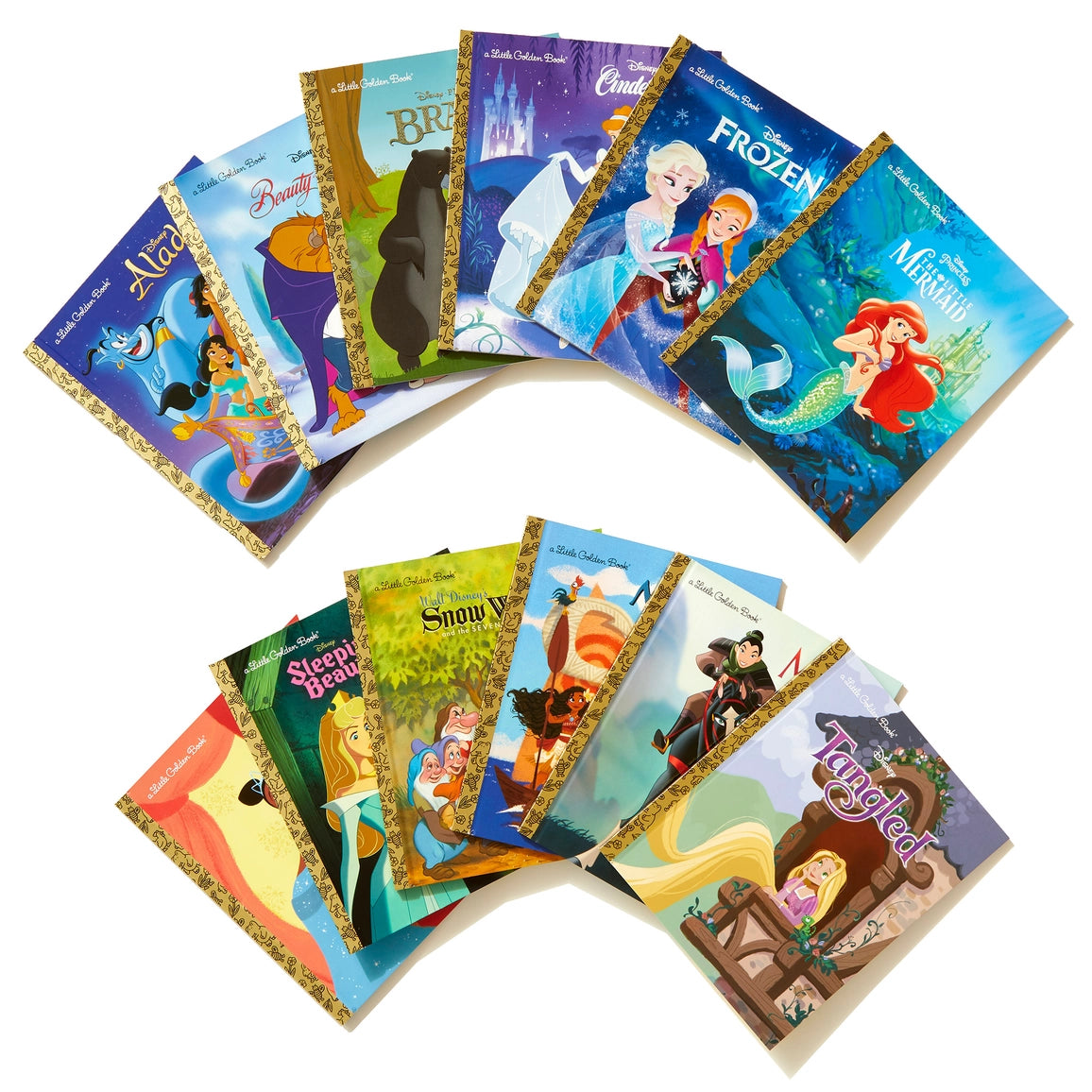 Ultimate 12 Book Disney Princess Classic Little Golden Books Box Set
