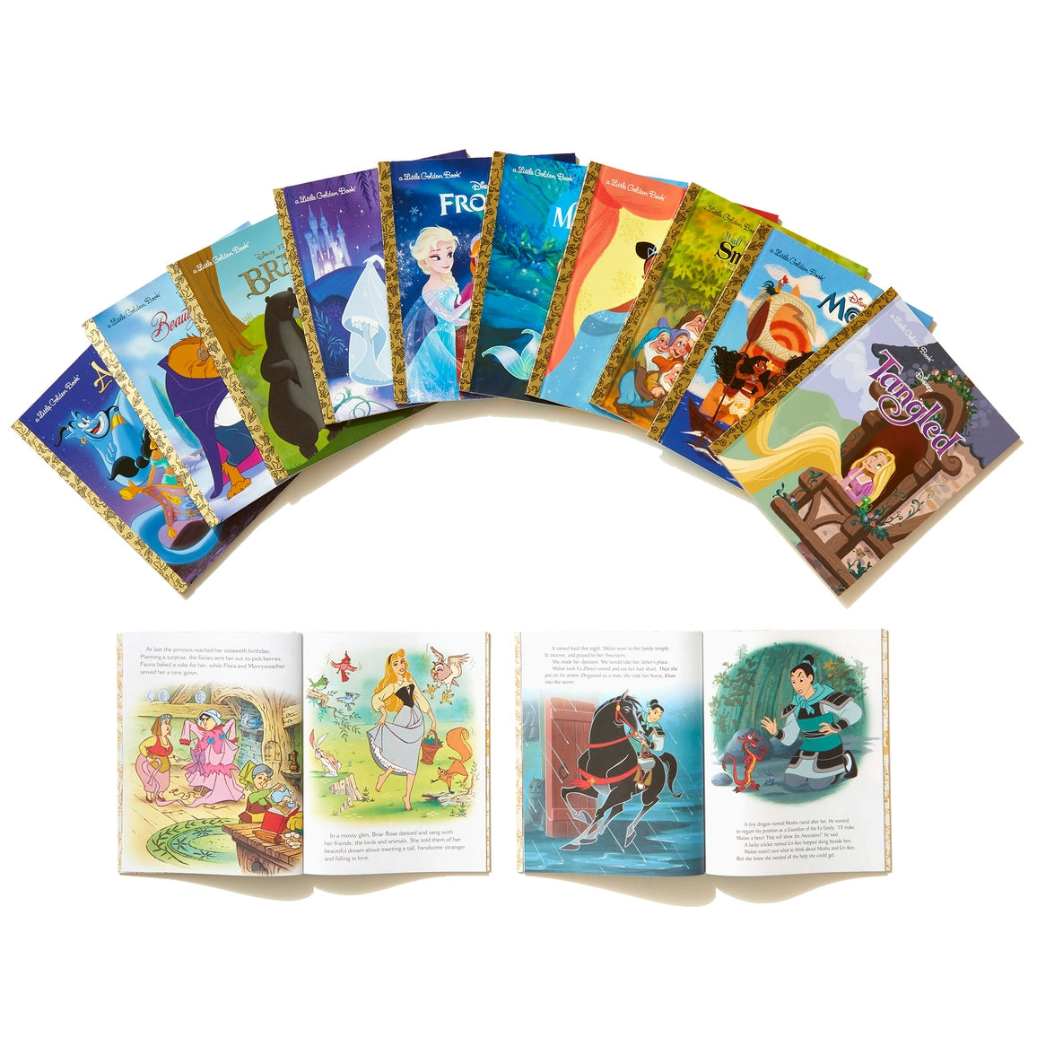 Ultimate 12 Book Disney Princess Classic Little Golden Books Box Set