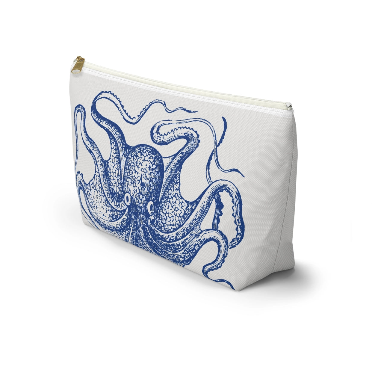 Blue Octopus Accessory Bag