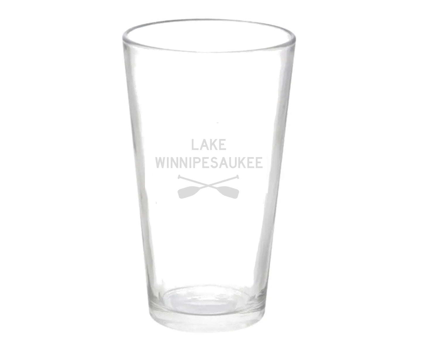 Custom Lake Pint Glass Set of 2