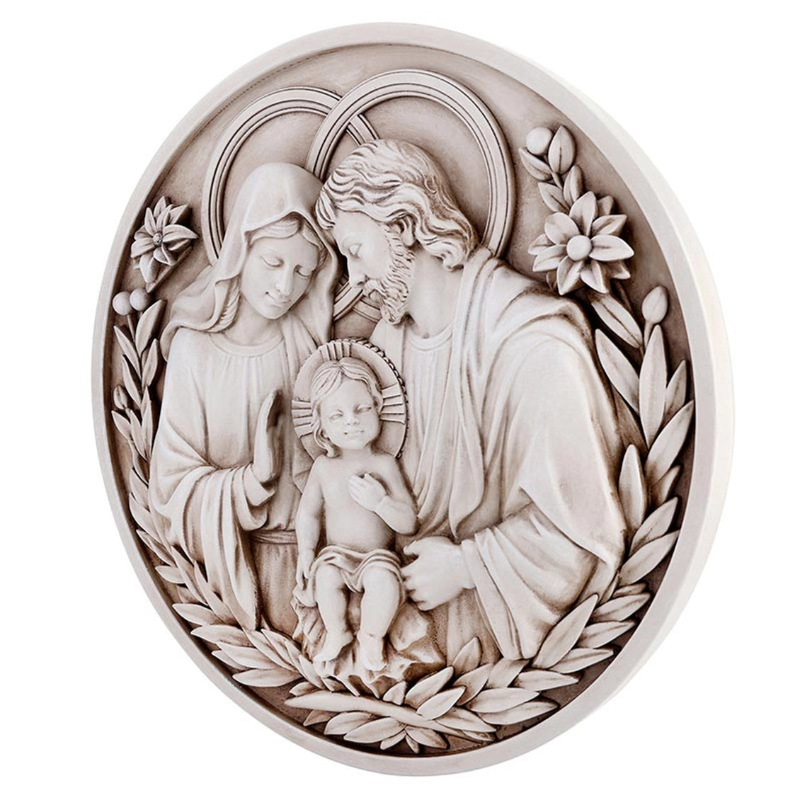 Holy Family Round Plaque