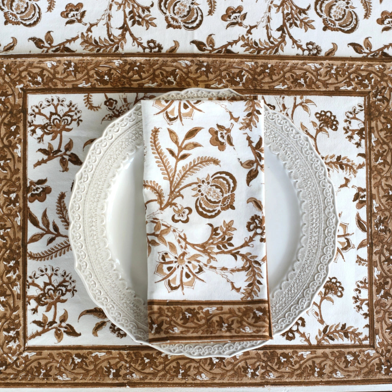 Lilibet Mocha - Placemat Set of 4