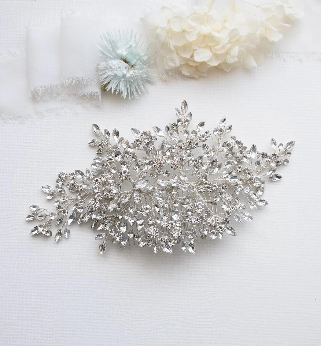 Aurora Large Crystal Bridal Clip