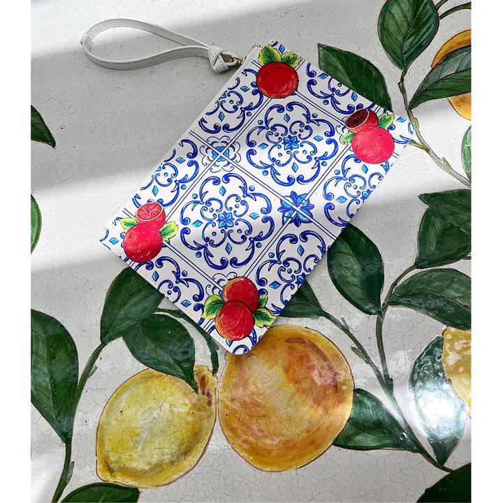Personalized Caltagirone Arancia Clutch Bag