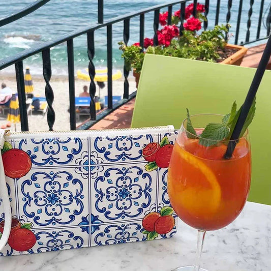 Personalized Caltagirone Arancia Clutch Bag - NY Gift Boutique