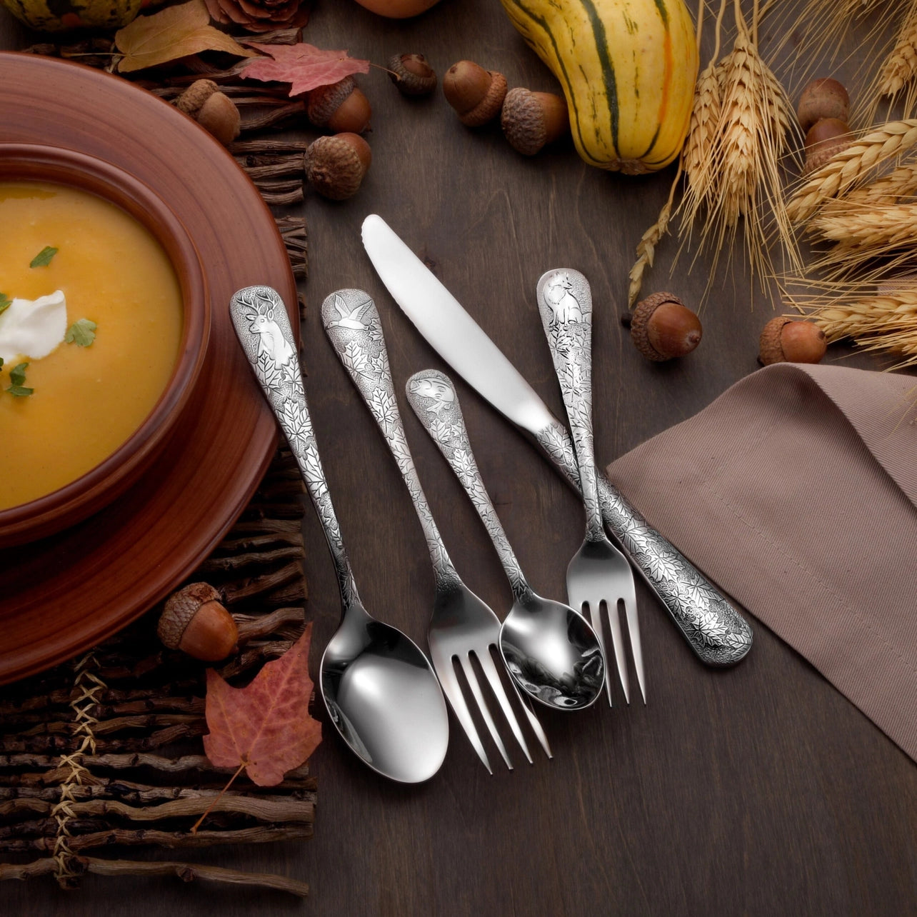 American Outdoors Flatware 40pc Place Setting