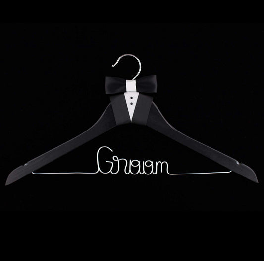 Groom Tux Wedding Hanger