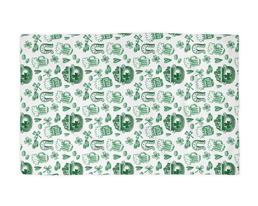 Shamrock Irish Kitchen Waffle Weave Tea Towel
