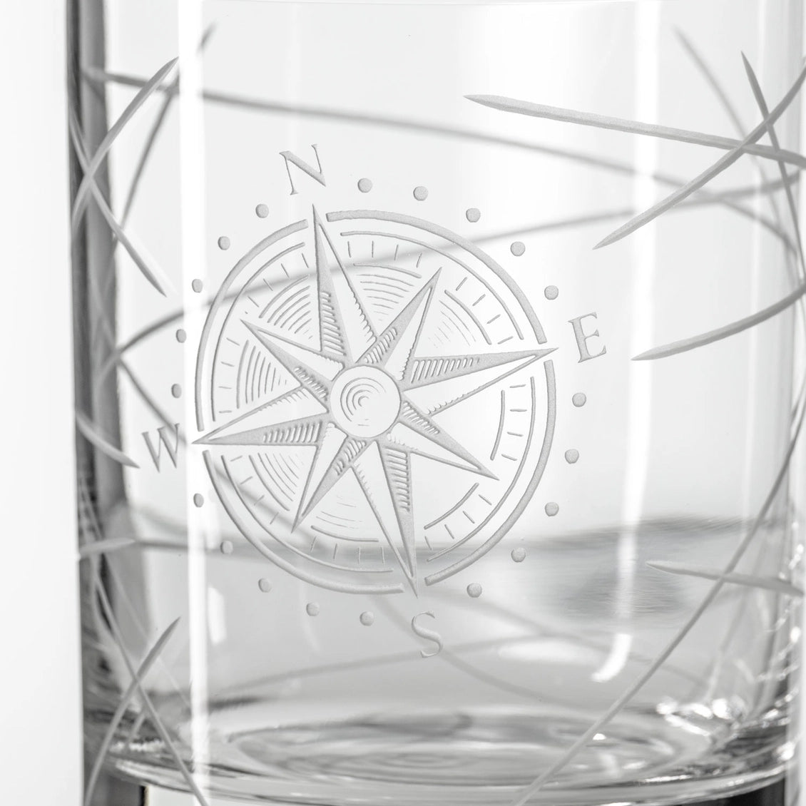 Compass Star Longitude 13oz Double Old Fashioned Glass Set of 12