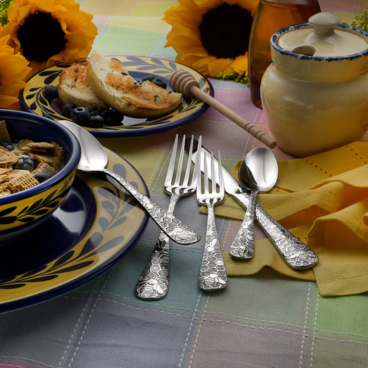 Honey Bee Flatware 20pc Place Setting