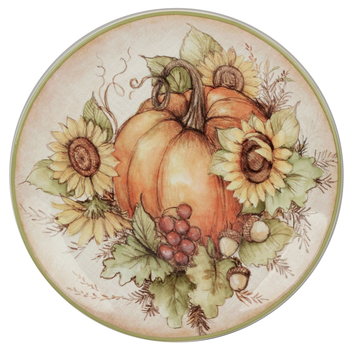 Autumn Harvest Breeze Salad Plate 9in Asst. 16 pc