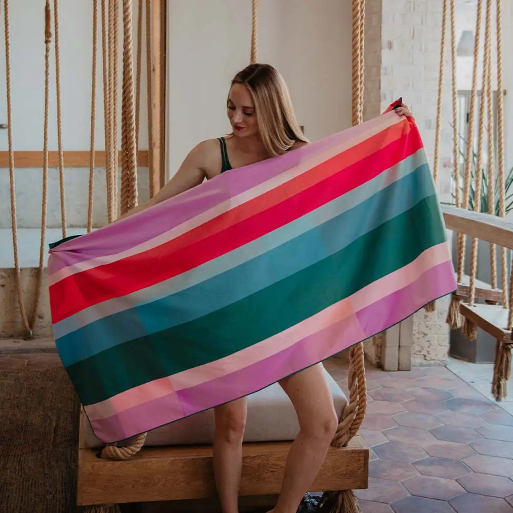 Color Block Beach Quick Dry Towel