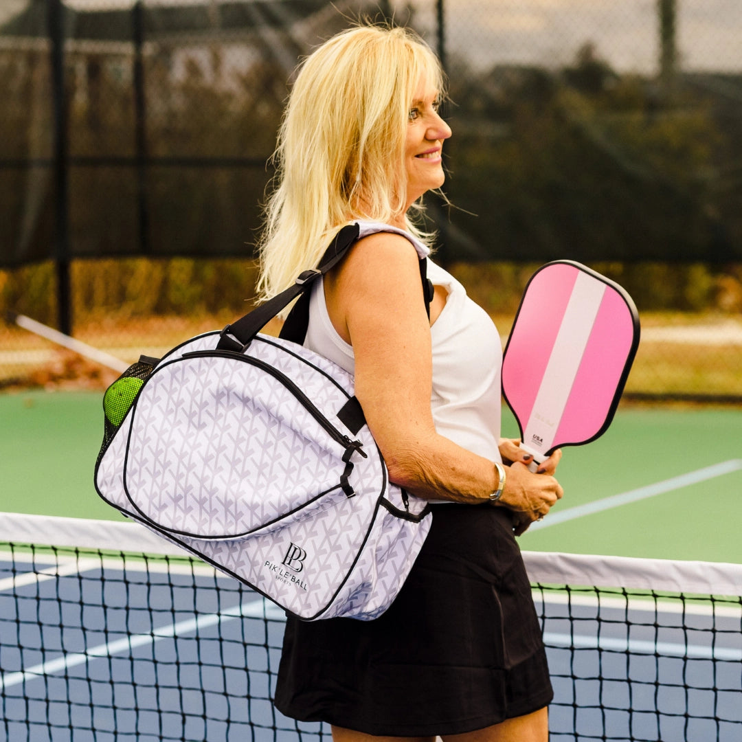Pik'le'ball Women's Sport Tote - Court Couture White