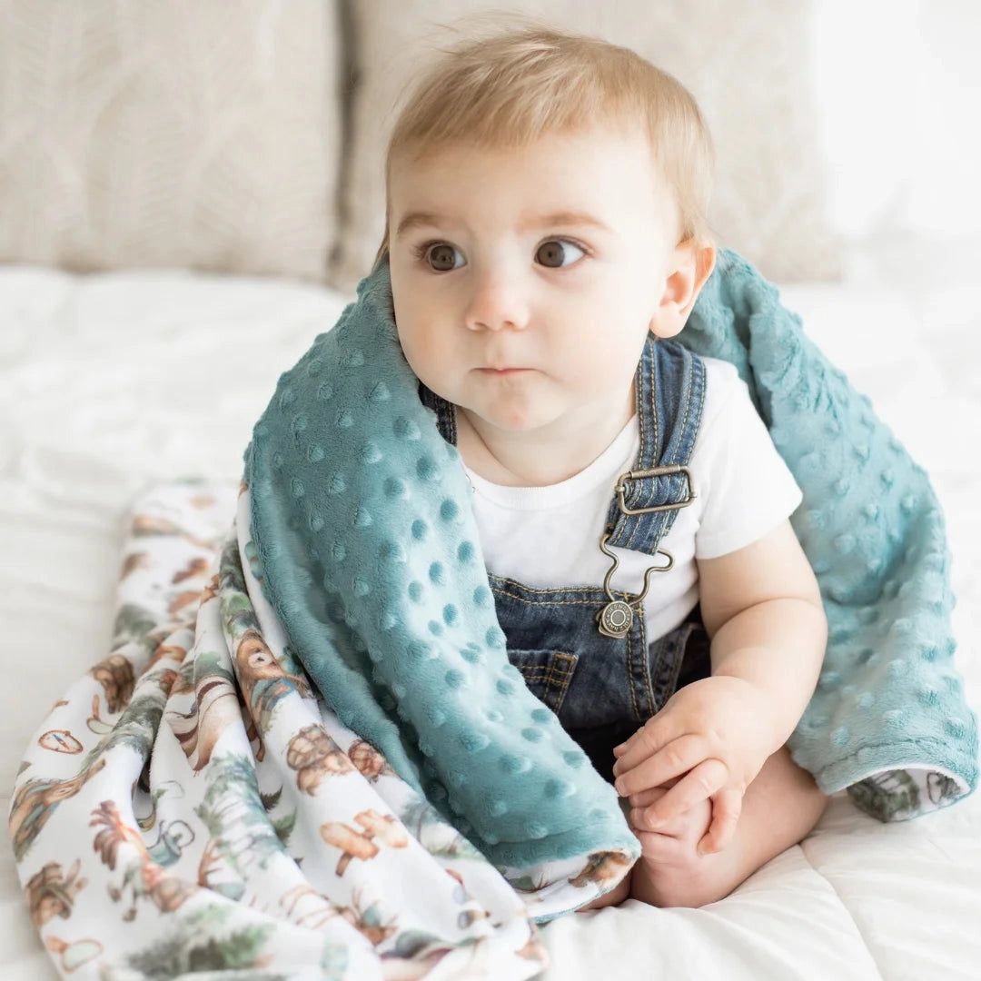 Let's Go Camping - Minky Blanket