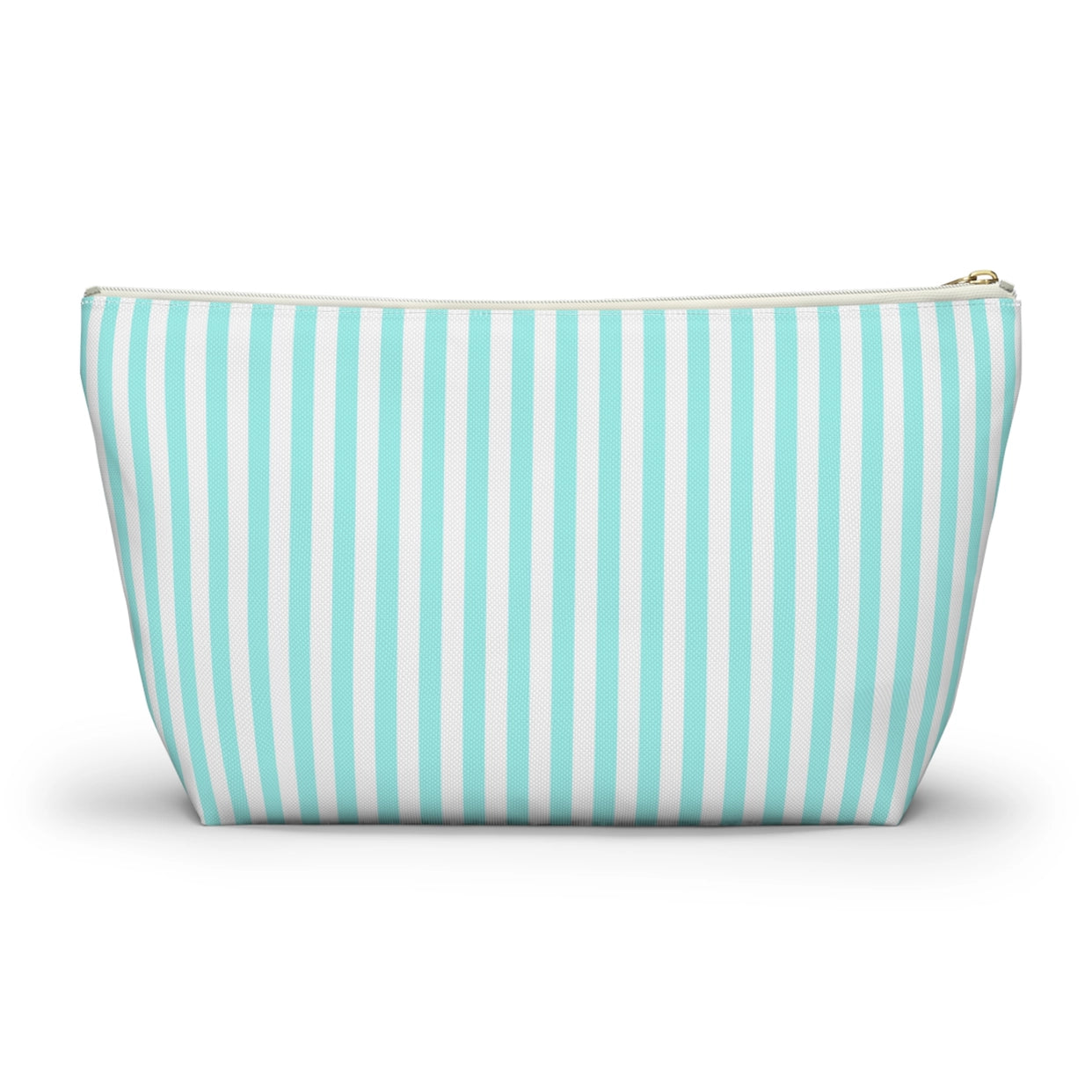 Pink Flamingo Striped Accessory Bag