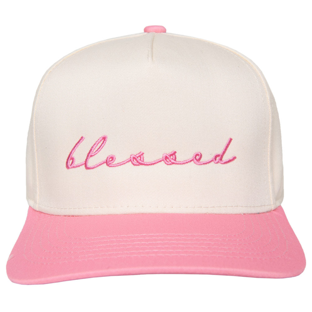Blessed (Cursive) Two-Toned Vintage Hat
