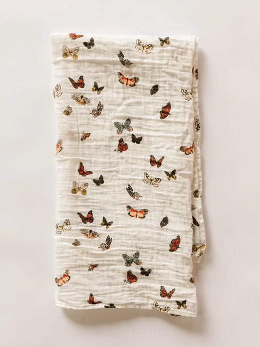 Clementine Kids Butterfly Migration Muslin Swaddle