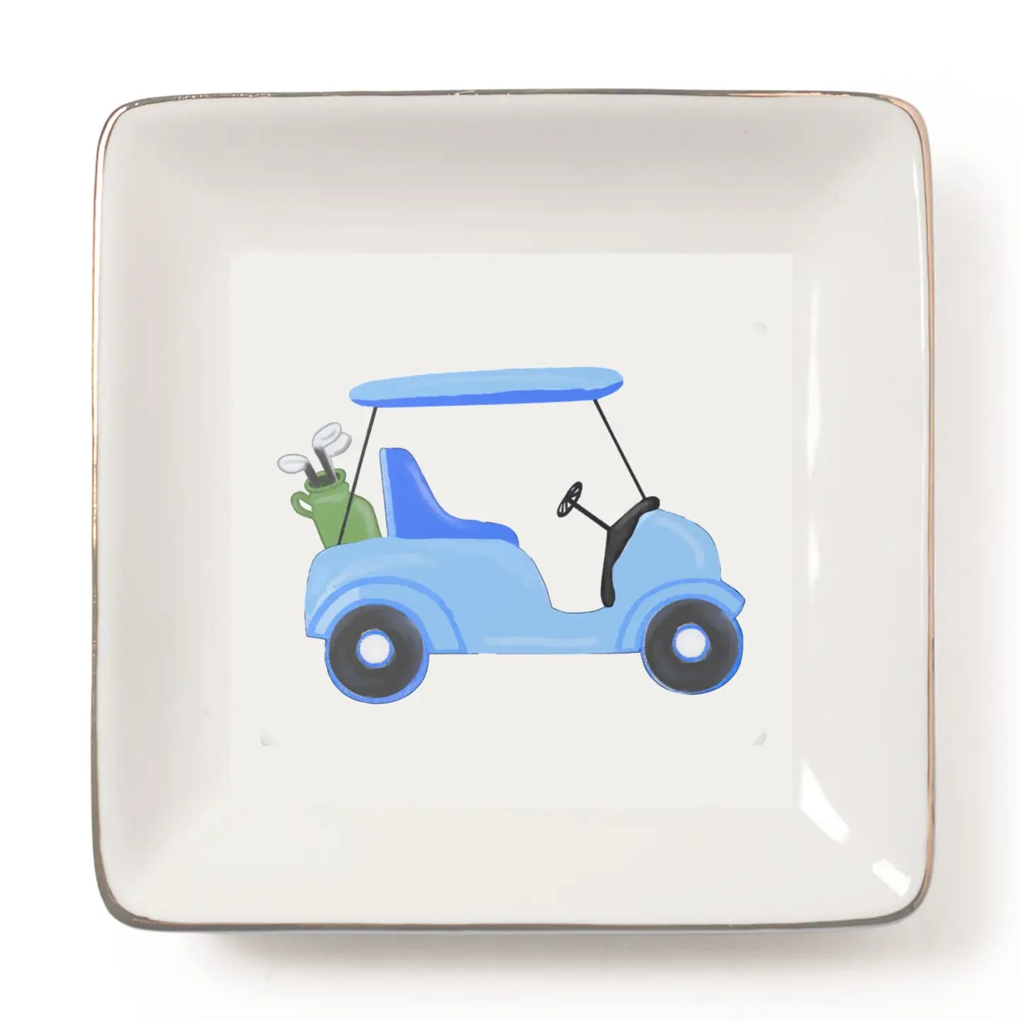 Trinket Dish - Golf Cart Blue