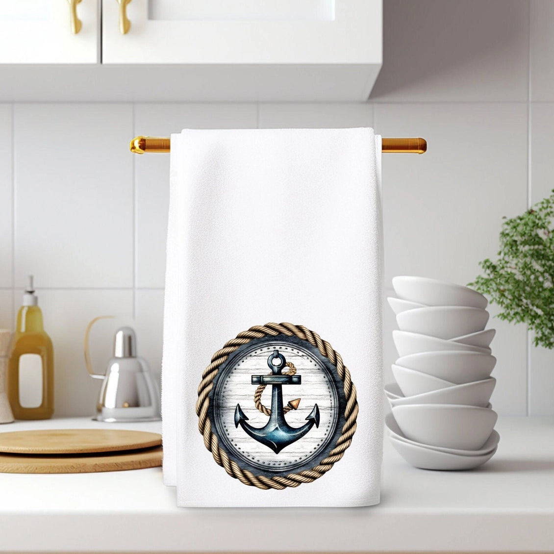 Nautical Anchor Hand Towel