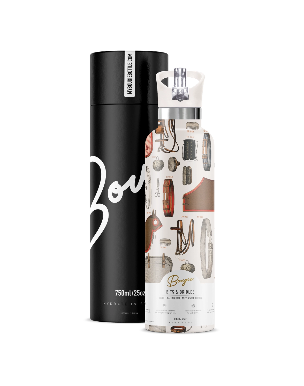 Bits & Bridles Equestrian 25 oz Insulated Bottle
