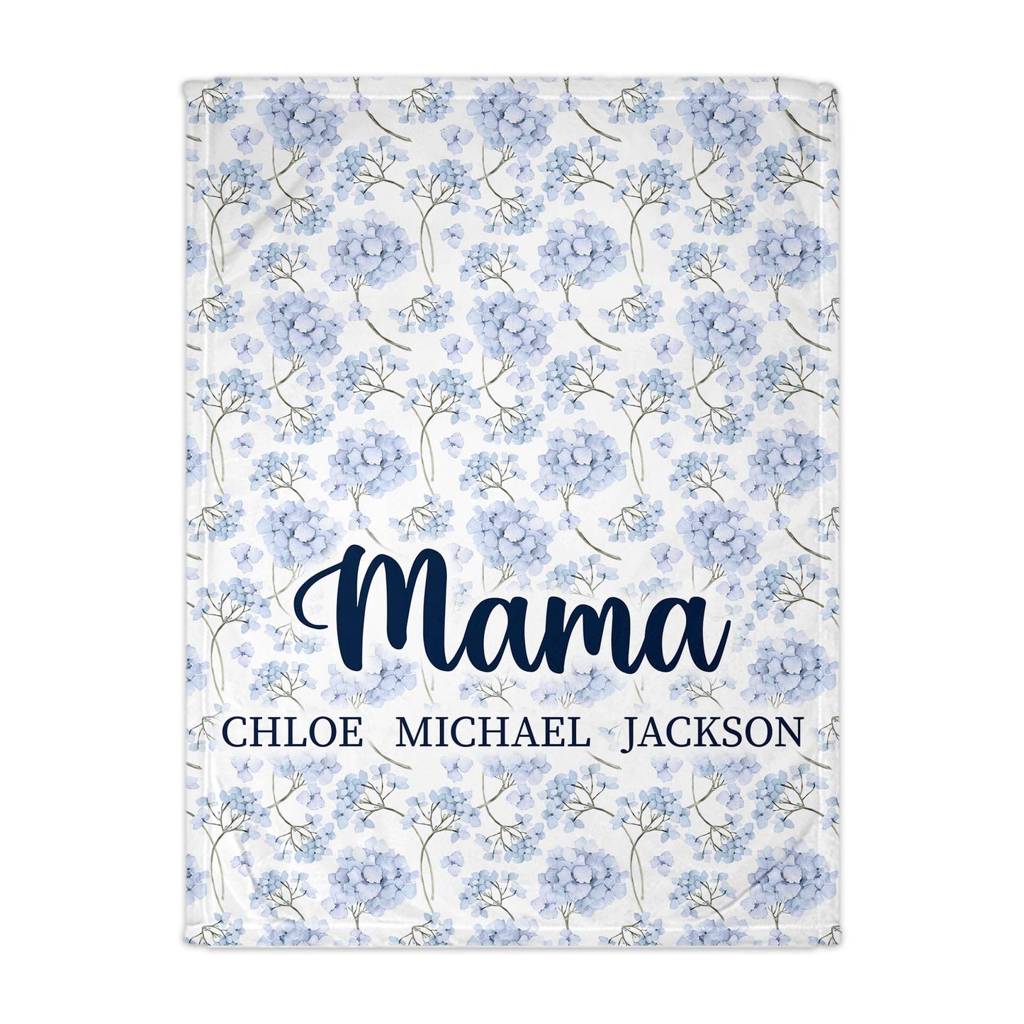 Blue Flower Family Blanket - NY Gift Boutique