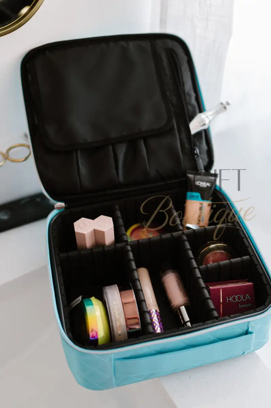 Mega Makeup Case - Tiffany Robin’s Egg Blue Makeup Bag