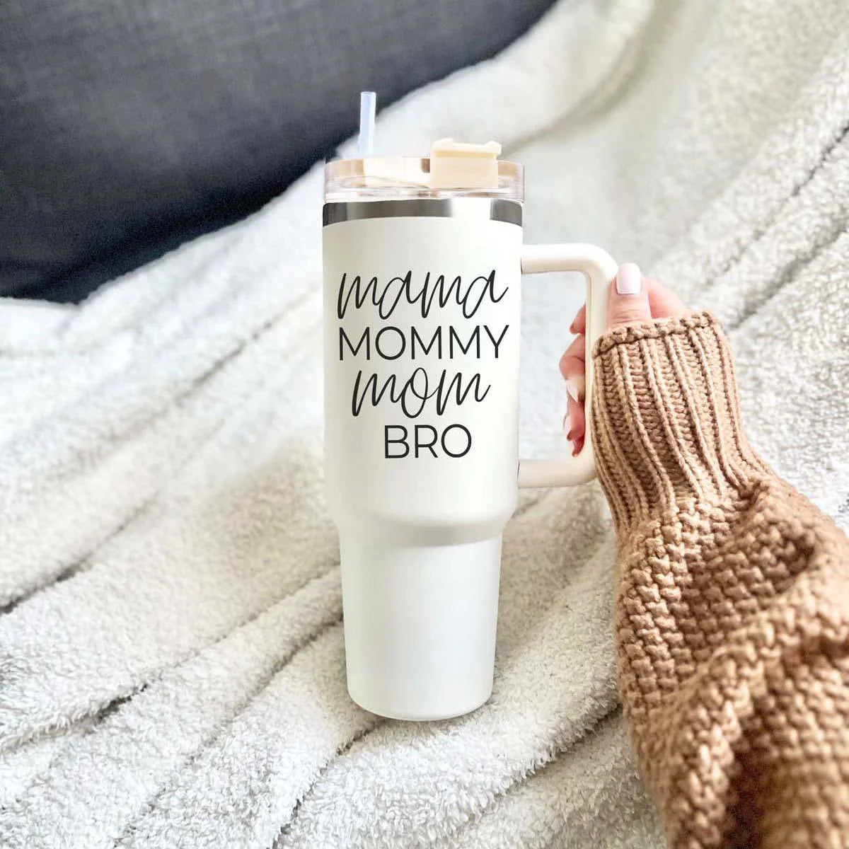 Mama/Bro 40oz Tumbler with Handle