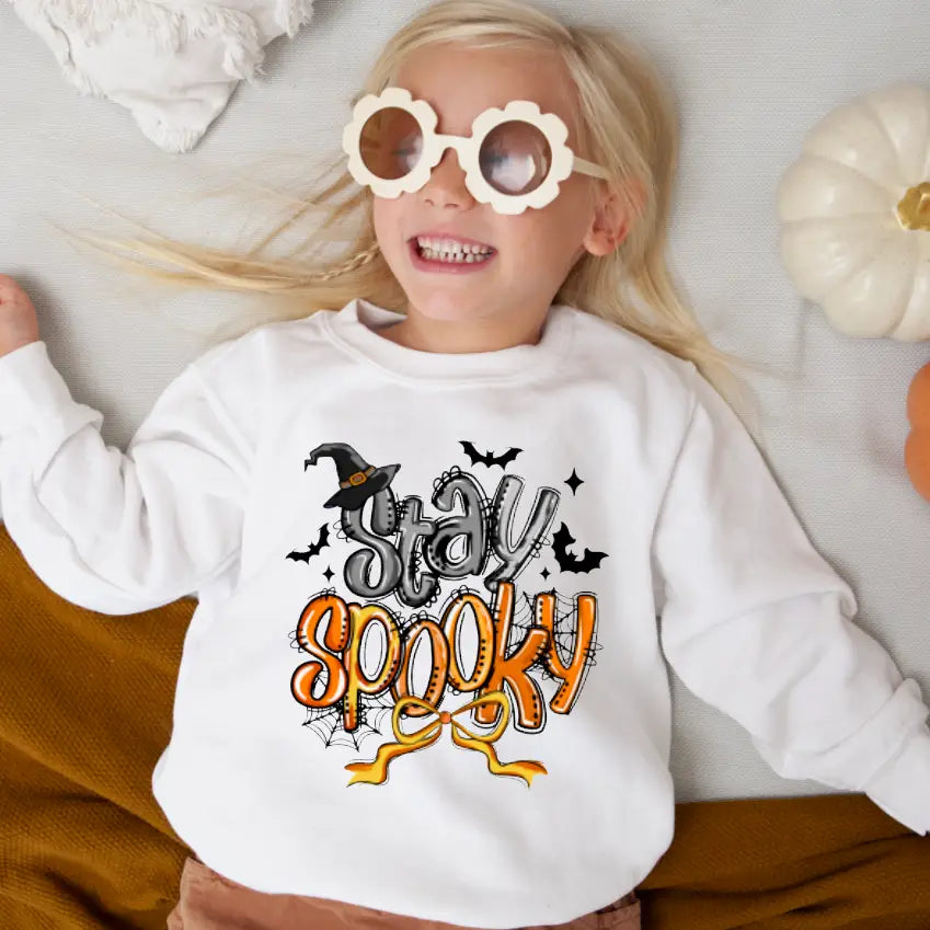 Youth Stay Spooky Halloween Sweatshirt