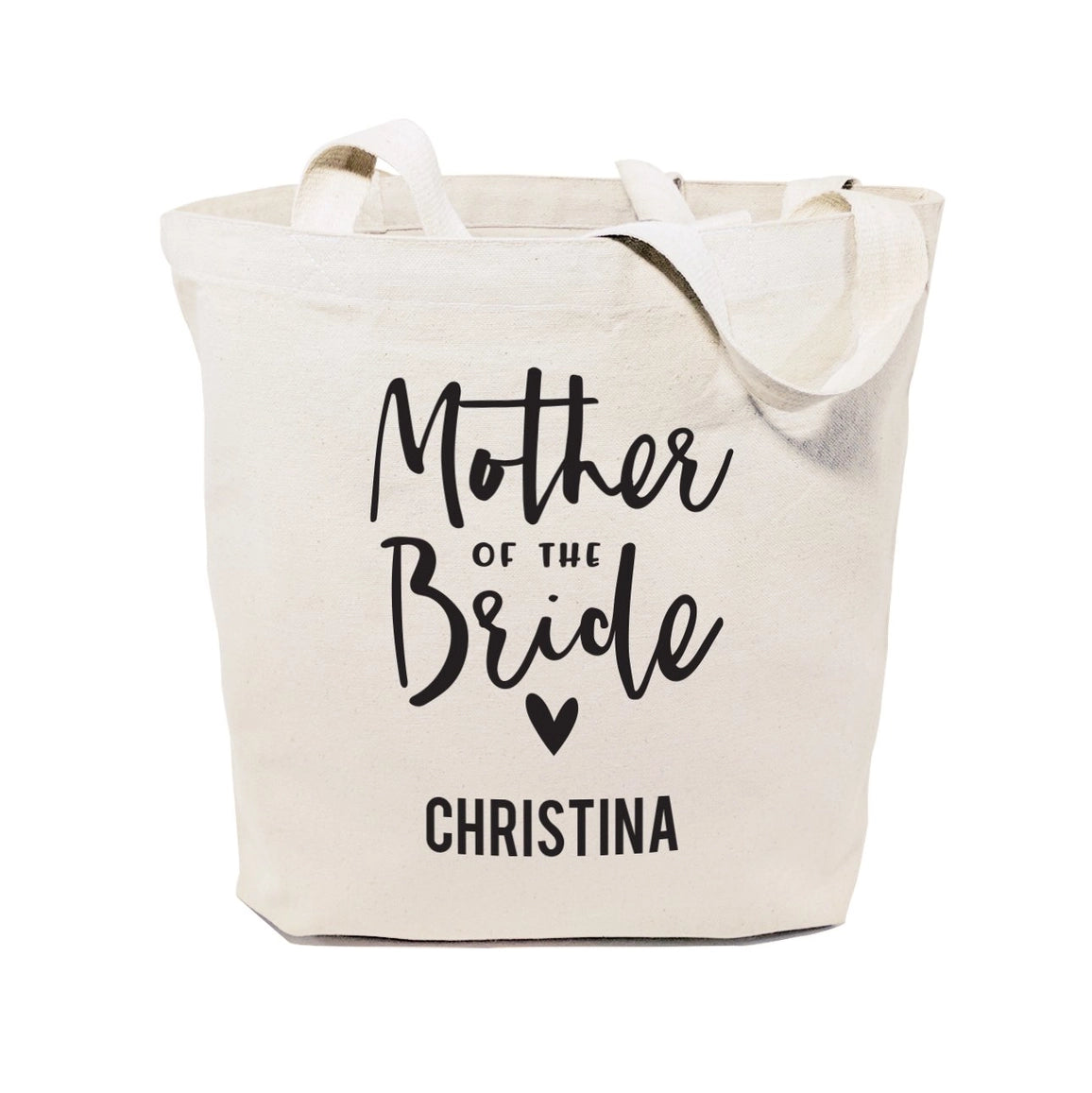 Mother of the Bride Personalized Canvas Tote Bag