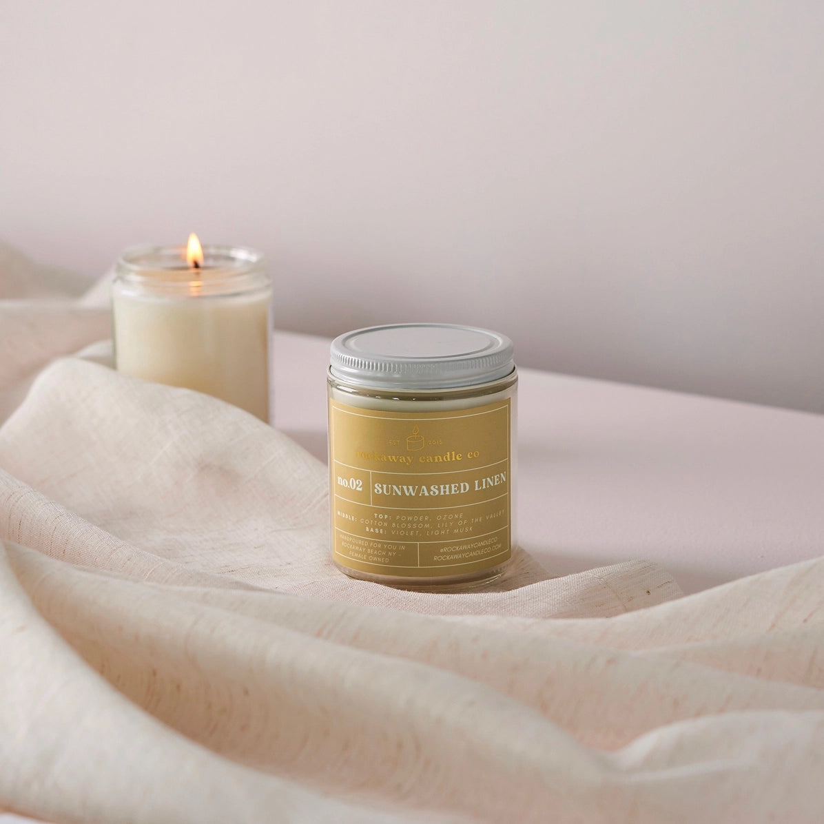 Sunwashed Linen | 8oz Soy Candle