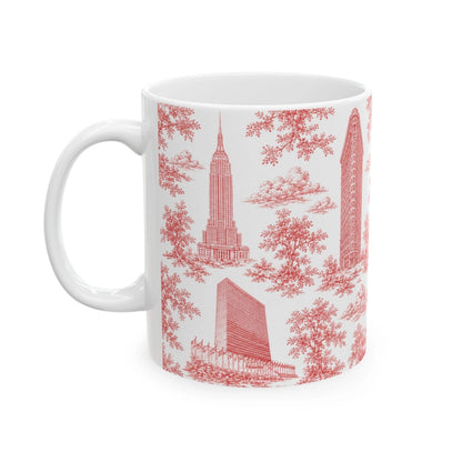 Manhattan Toile De Jouy Chinoiserie Ceramic Mug