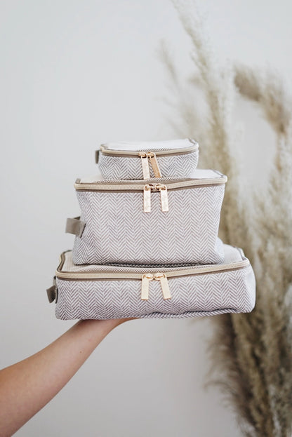 Itzy Ritzy Taupe Pack Like A Boss™ Diaper Bag Packing Cubes