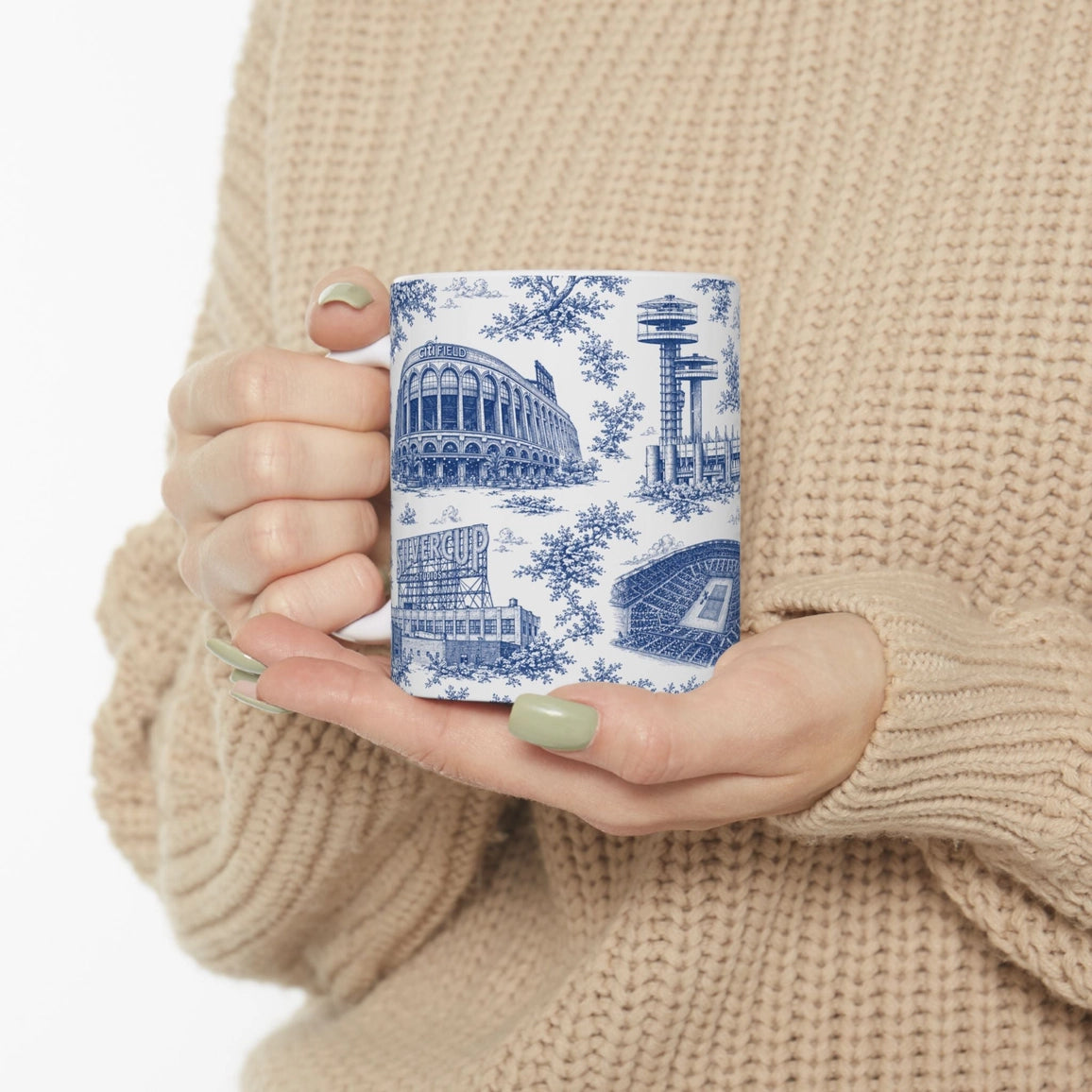 Queens Toile De Jouy Chinoiserie Ceramic Mug