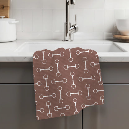 Horse Equestrian Tack Waffle Weave Towel - NY Gift Boutique