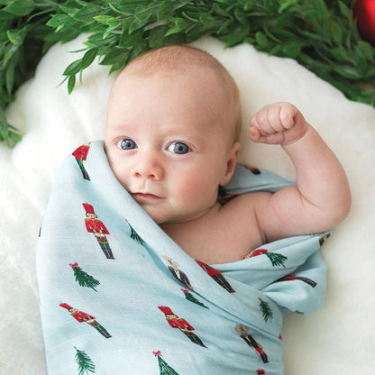 Swaddles with Plush Rattle - Mouse King