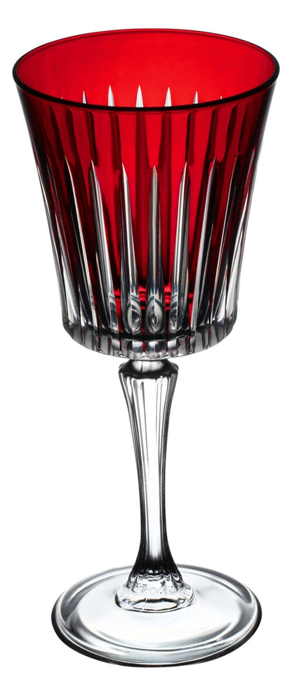 Onyx Red Wine Glass Ruby, 10 oz. Set of 6 -By Barski