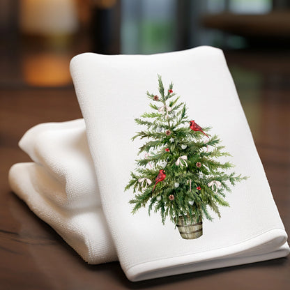 Farmhouse Christmas Tree Hand Towel