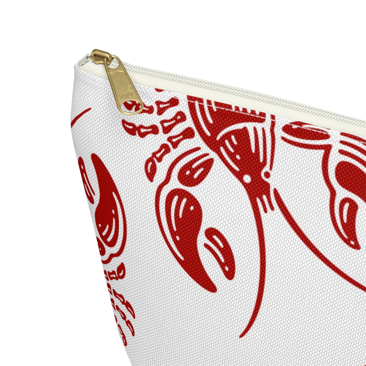Red Lobster White Accessory Bag