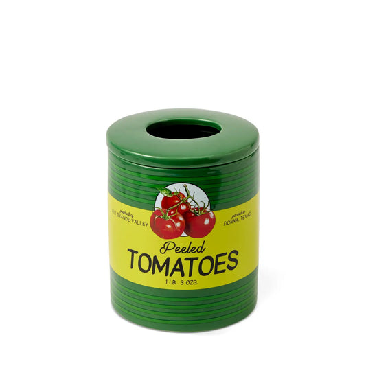 Peeled Tomatoes Ceramic Tissue Box