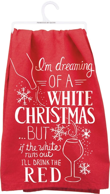 I'm Dreaming of a white Christmas Kitchen Towel