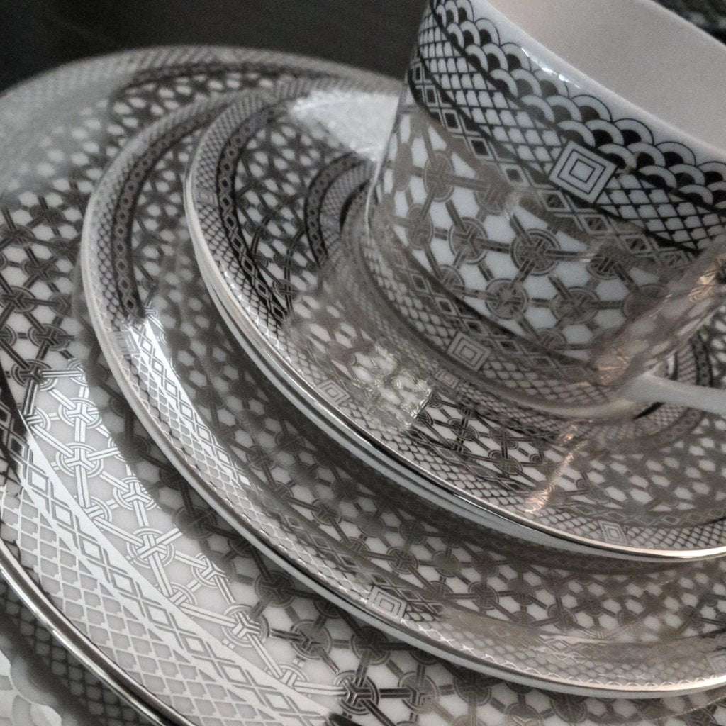 Hawthorne Ice Platinum Cup & Saucer