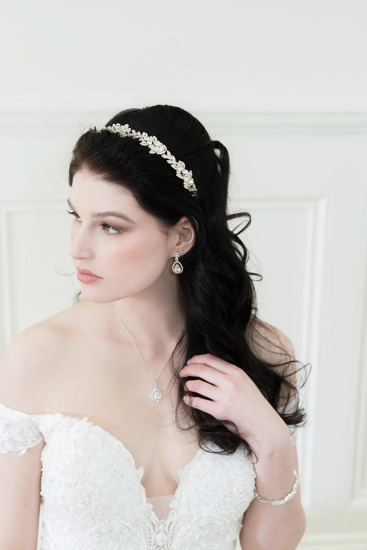 Cheyenne Crystal Wedding Headband