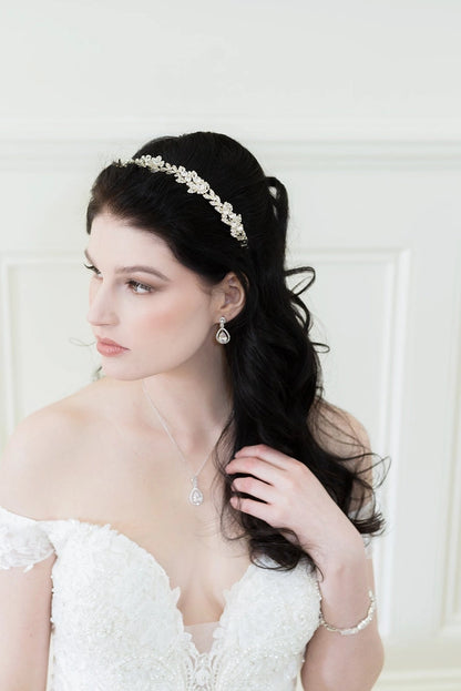 Cheyenne Crystal Wedding Headband