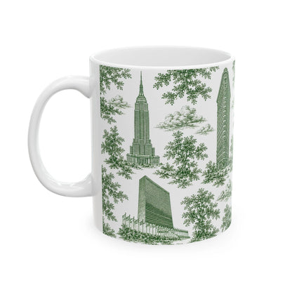 Manhattan Toile De Jouy Chinoiserie Ceramic Mug
